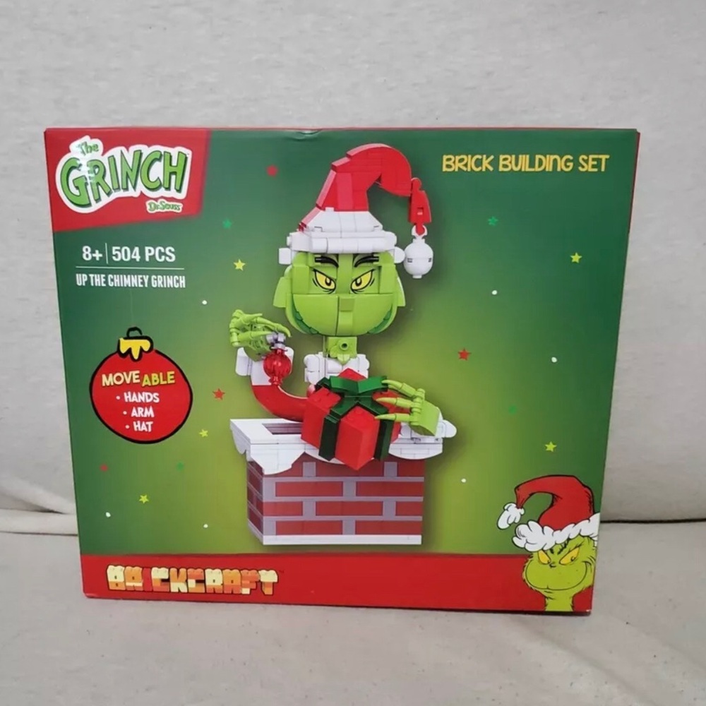 The Grinch Chimney Building Kit (504-Plastic Pcs Set) Limited Edition Christmas